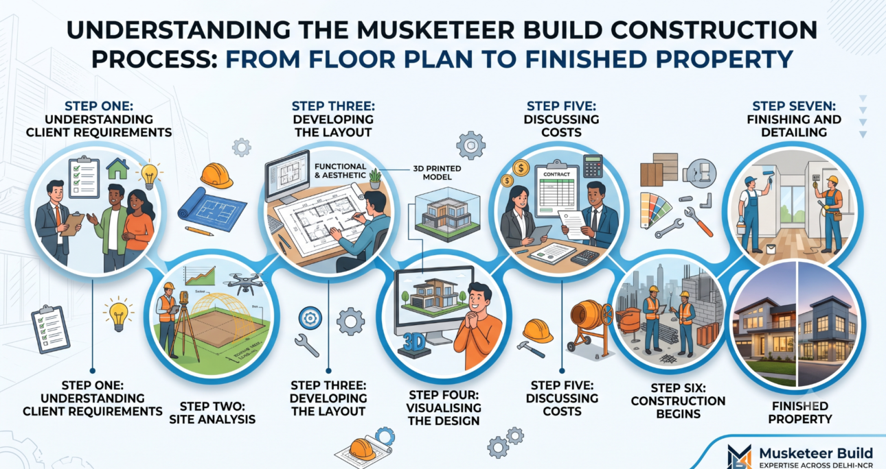 From Floor Plan to Finished Property: Understanding the Musketeer Build Construction Process