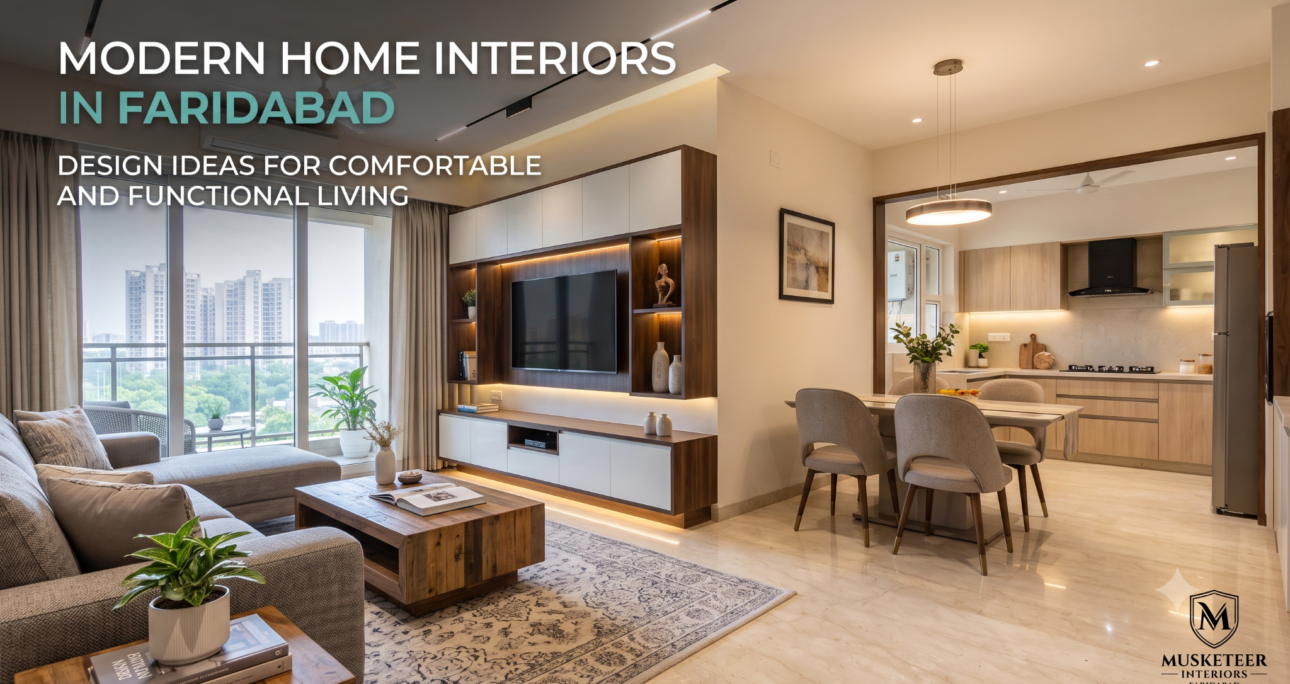 Modern Home Interiors in Faridabad: Design Ideas for Comfortable and Functional Living