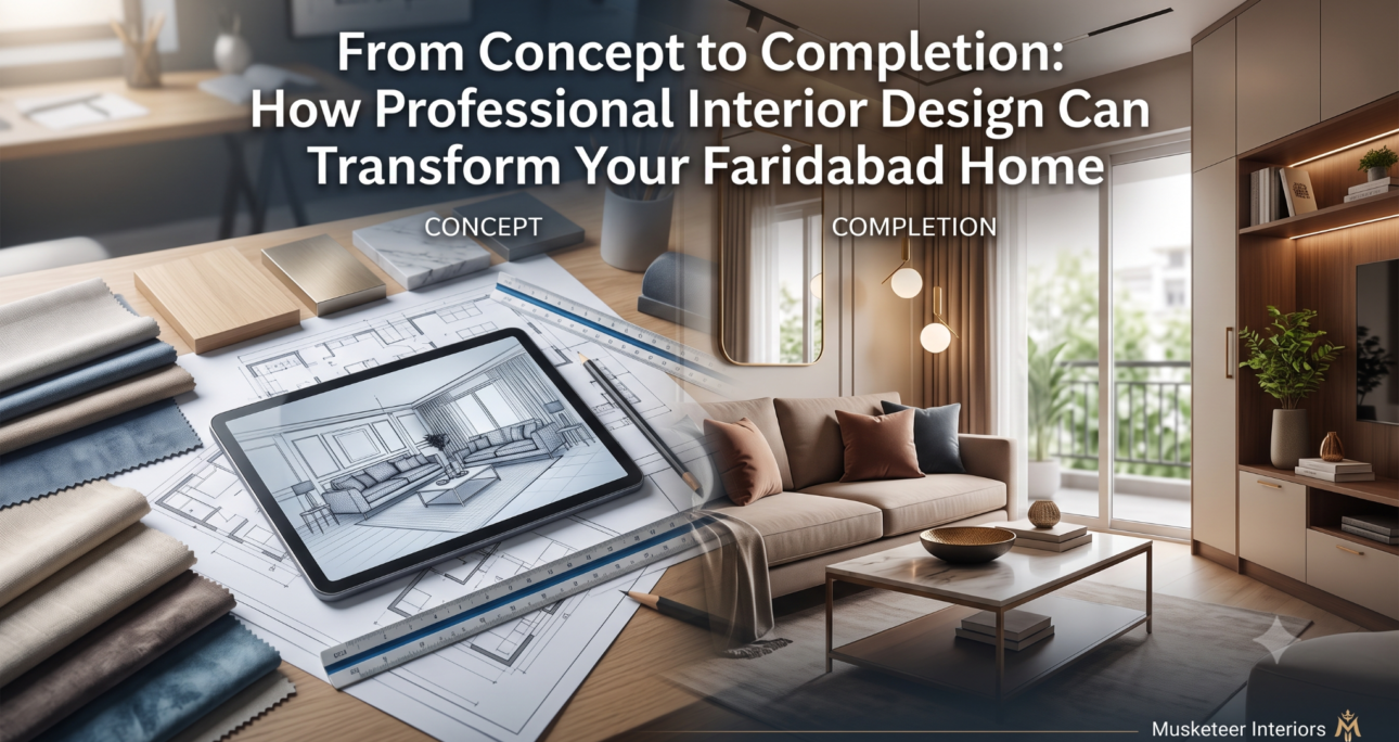 From Concept to Completion: How Professional Interior Design Can Transform Your Faridabad Home
