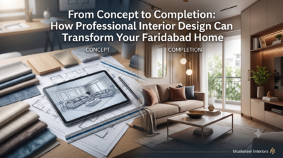 From Concept to Completion: How Professional Interior Design Can Transform Your Faridabad Home