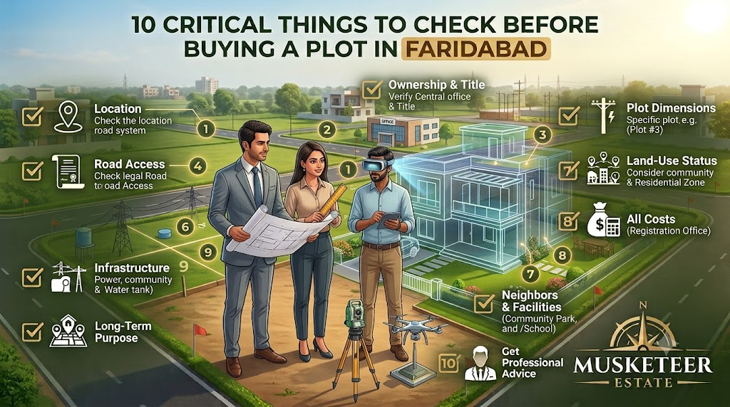 10 Things to Check Before Buying a Plot in Faridabad