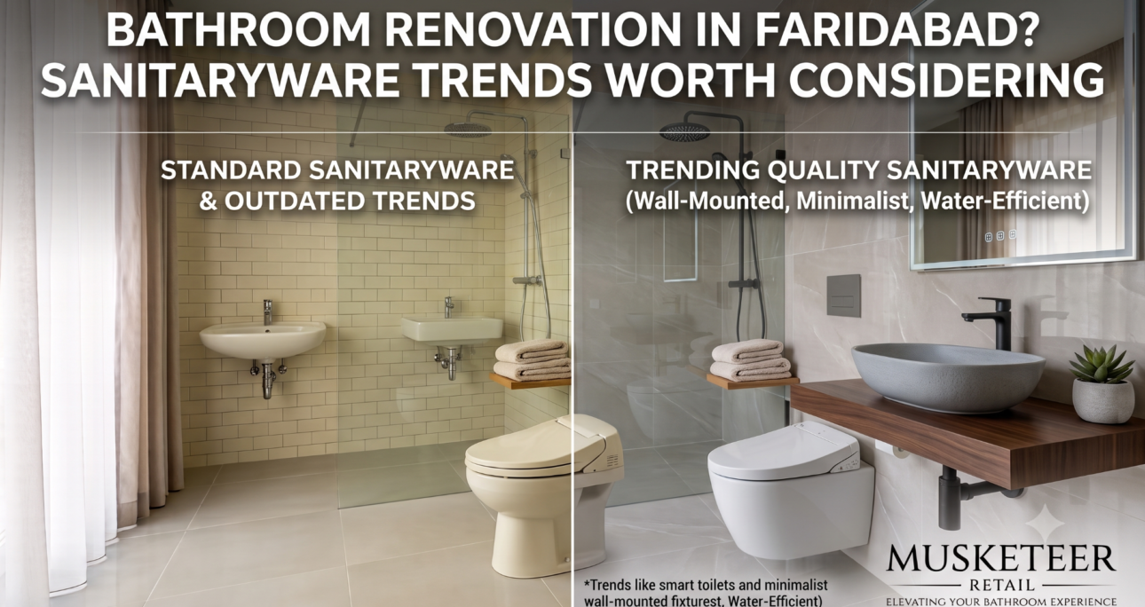 Bathroom Renovation in Faridabad? Sanitaryware Trends Worth Considering
